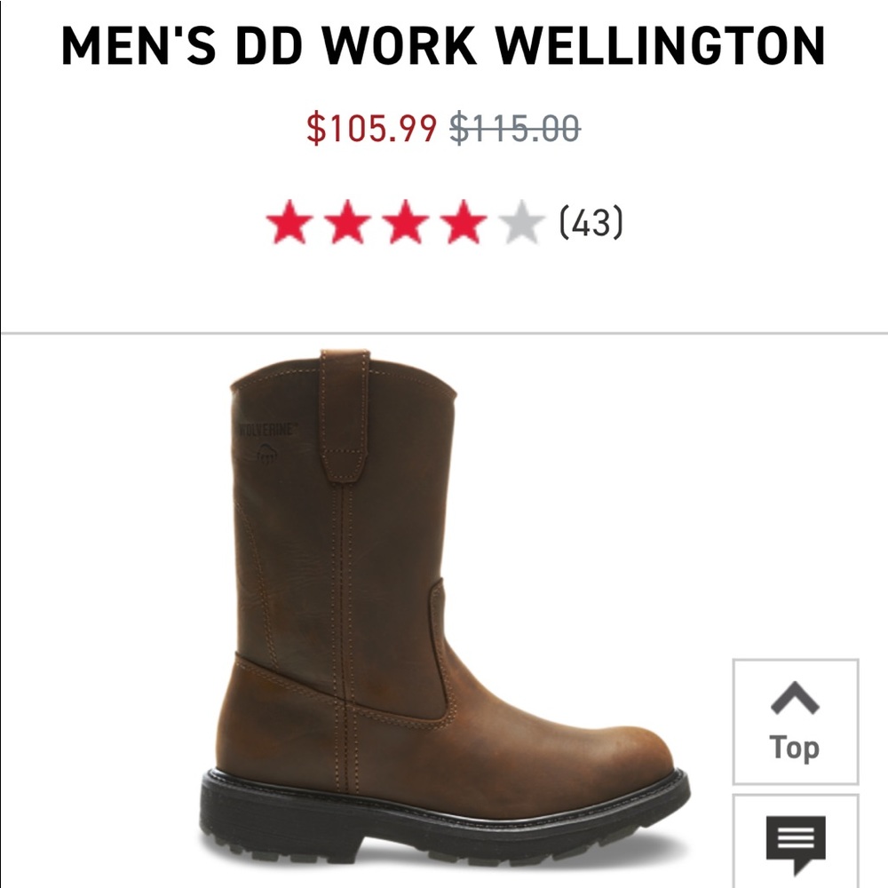 SOLD!!!!! Men’s wolverine boots